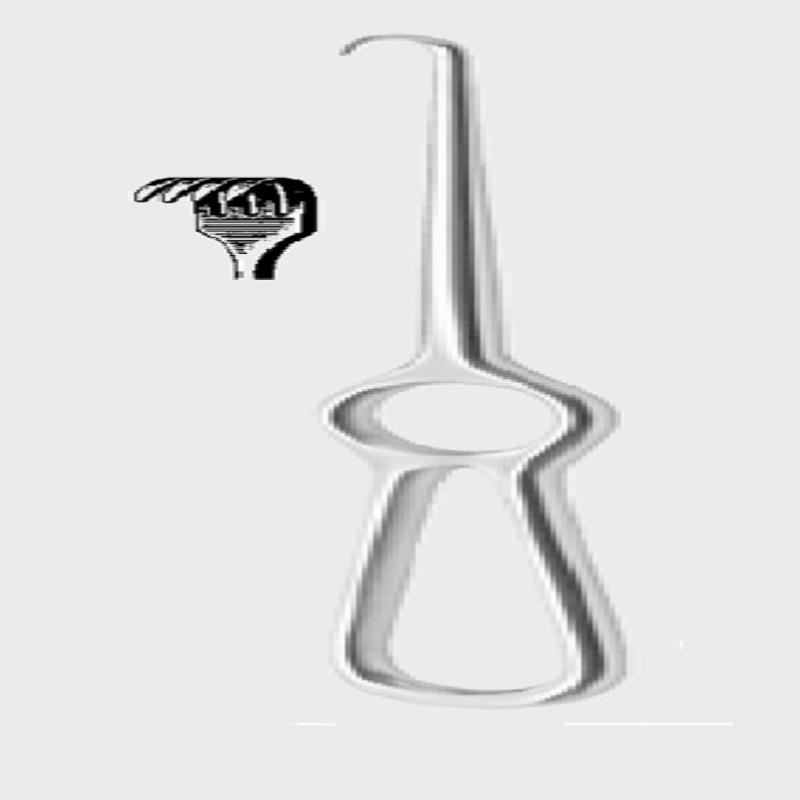 Ретрактор КОХЕР (KOCHER), напівгострий, 22,0 см (cm) 18x15 мм (mm)